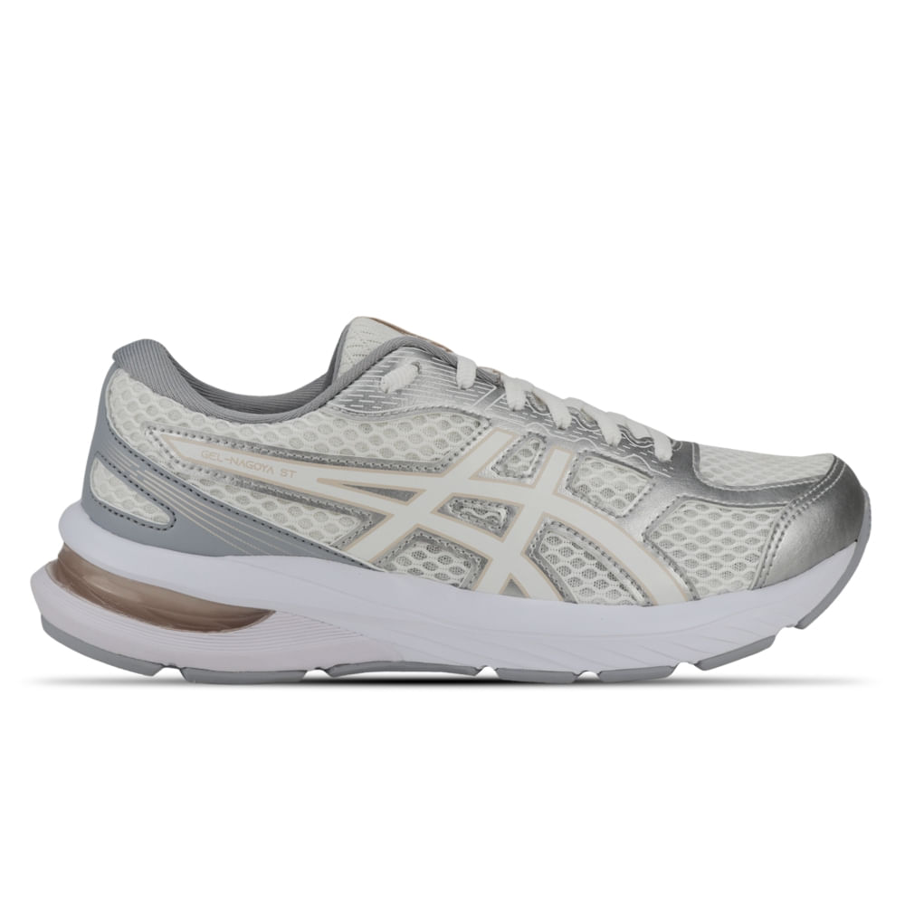 Tênis ASICS GEL-Nagoya St - Feminino - Branco/Prata