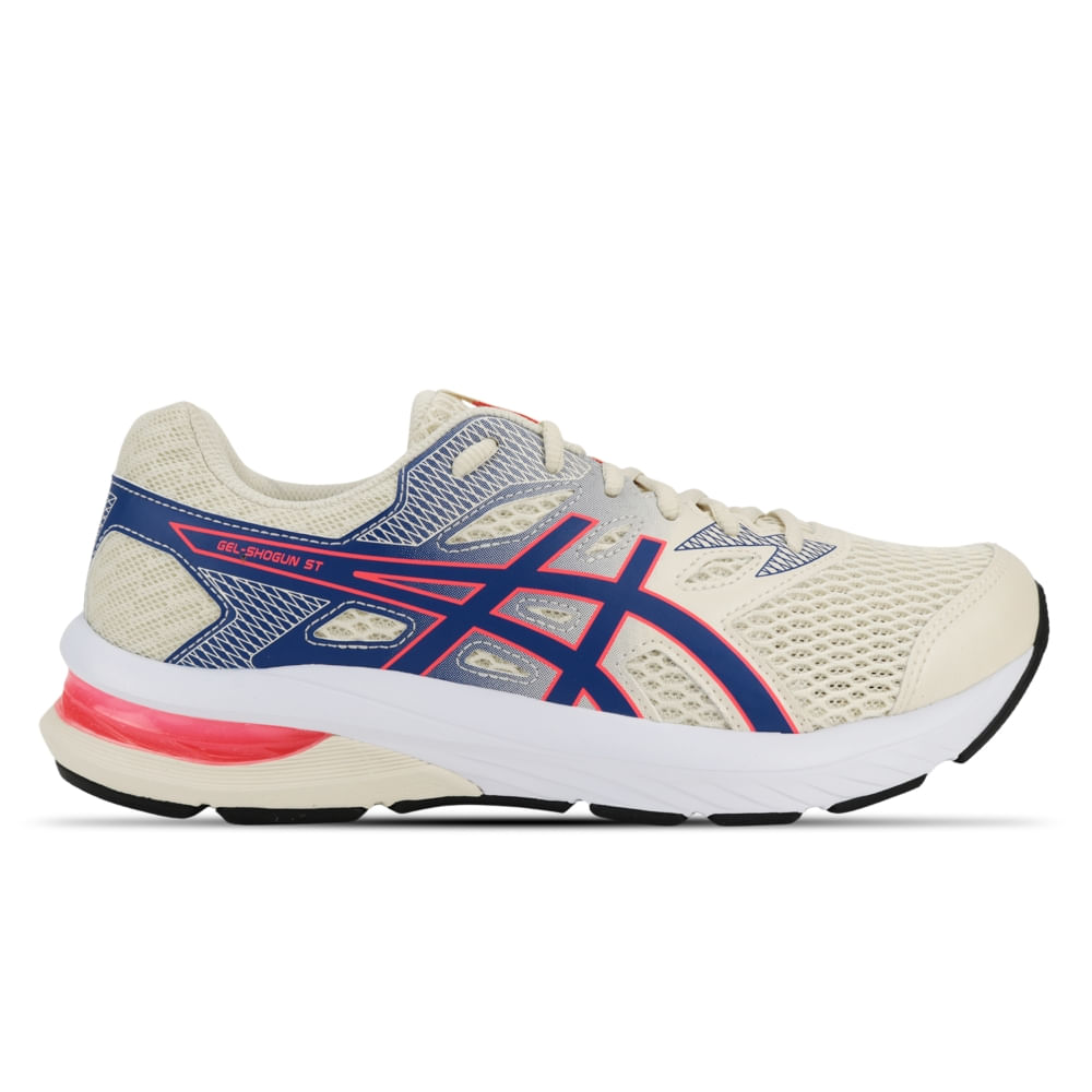 Tênis ASICS GEL-Shogun St - Feminino - Bege/Azul