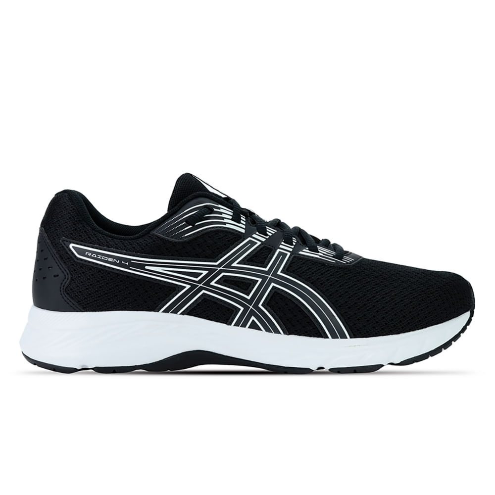 Tênis ASICS Raiden 4 - Masculino - Preto/Branco - tam: 41