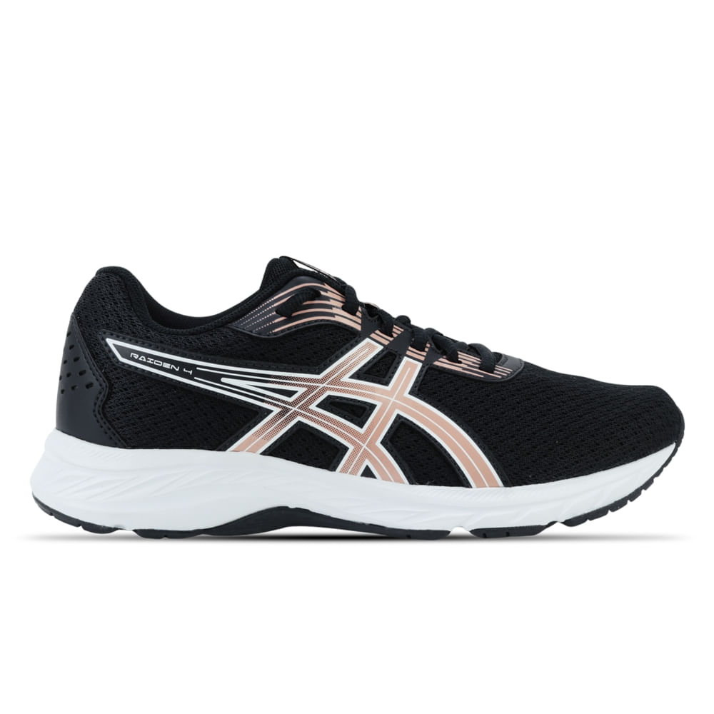 Tênis ASICS Raiden Feminino Preto/Rosa ASICS Brasil