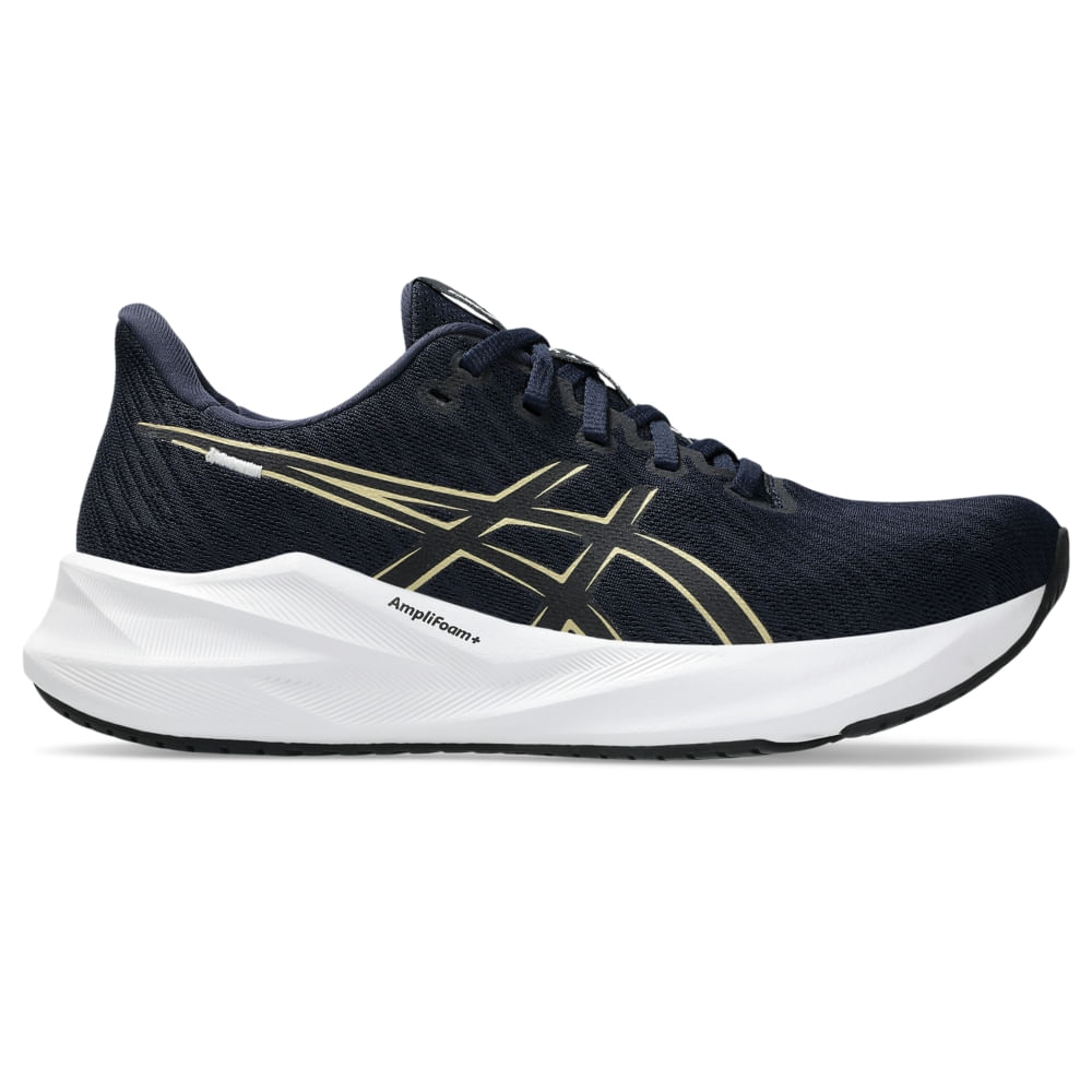 Tênis ASICS Versablast 4 - Feminino - Azul/Dourado - tam: 35 Menor preço em Tênis ASICS Versablast 4 - Feminino - Azul/Dourado - tam: 35