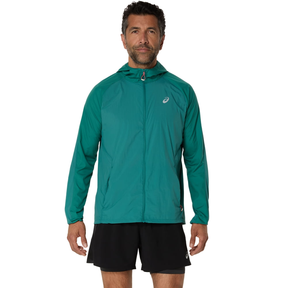 Jaqueta ASICS Road Packable – Masculino – Verde