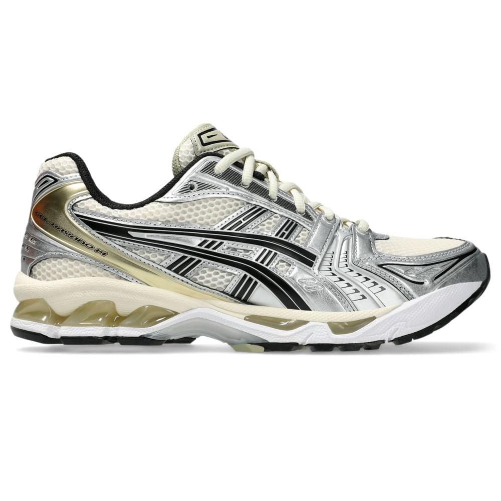 Tênis ASICS GEL-Kayano 14 - Unissex - Bege/Prata