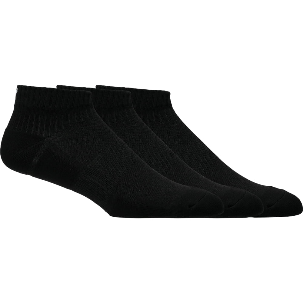 Meia ASICS Practice Ankle 3 Pack - Unissex - Preto - tam: G
