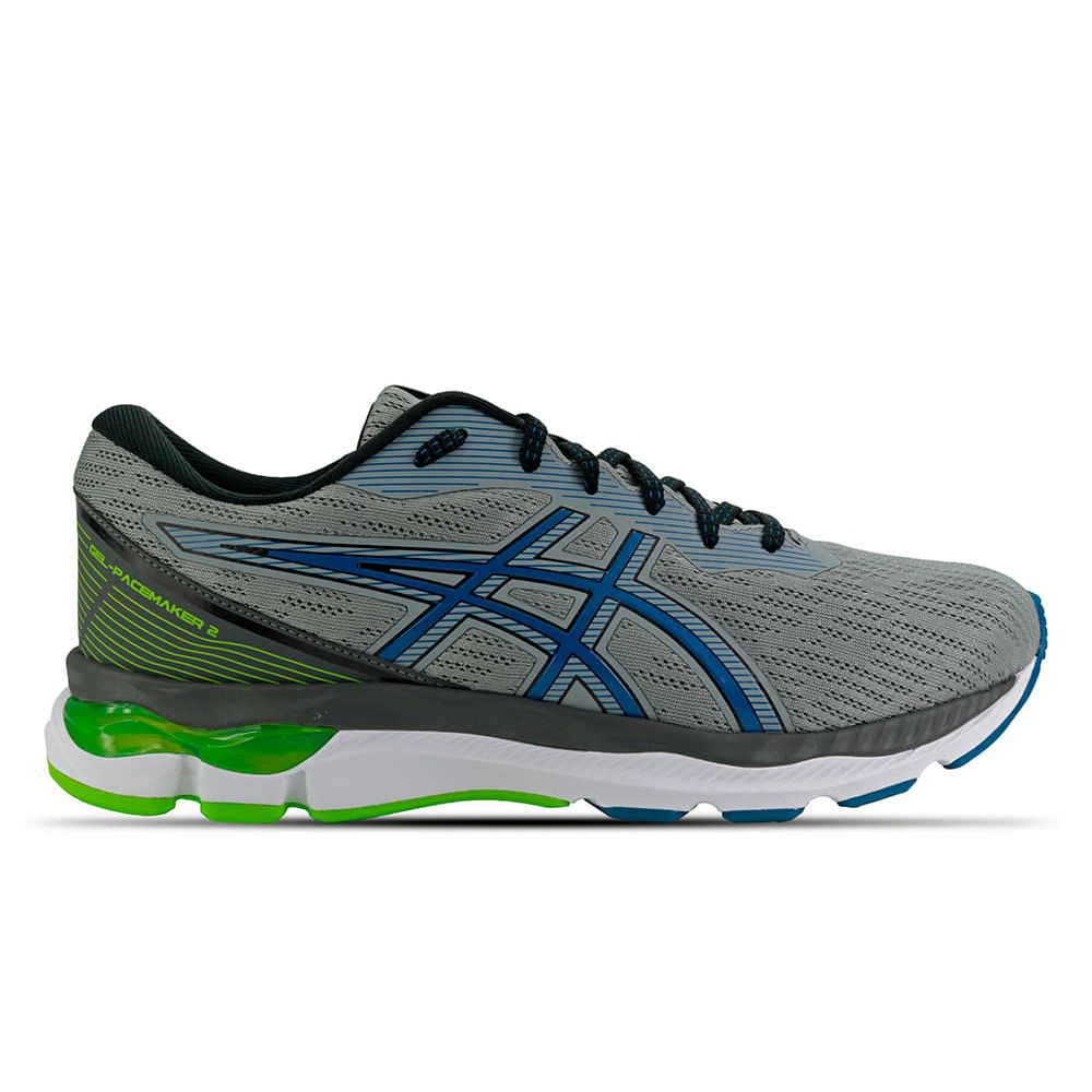 Tênis ASICS GEL-Pacemaker 2 - Masculino - Cinza com Azul - tam: 43 Menor preço em Tênis ASICS GEL-Pacemaker 2 - Masculino - Cinza com Azul - tam: 43