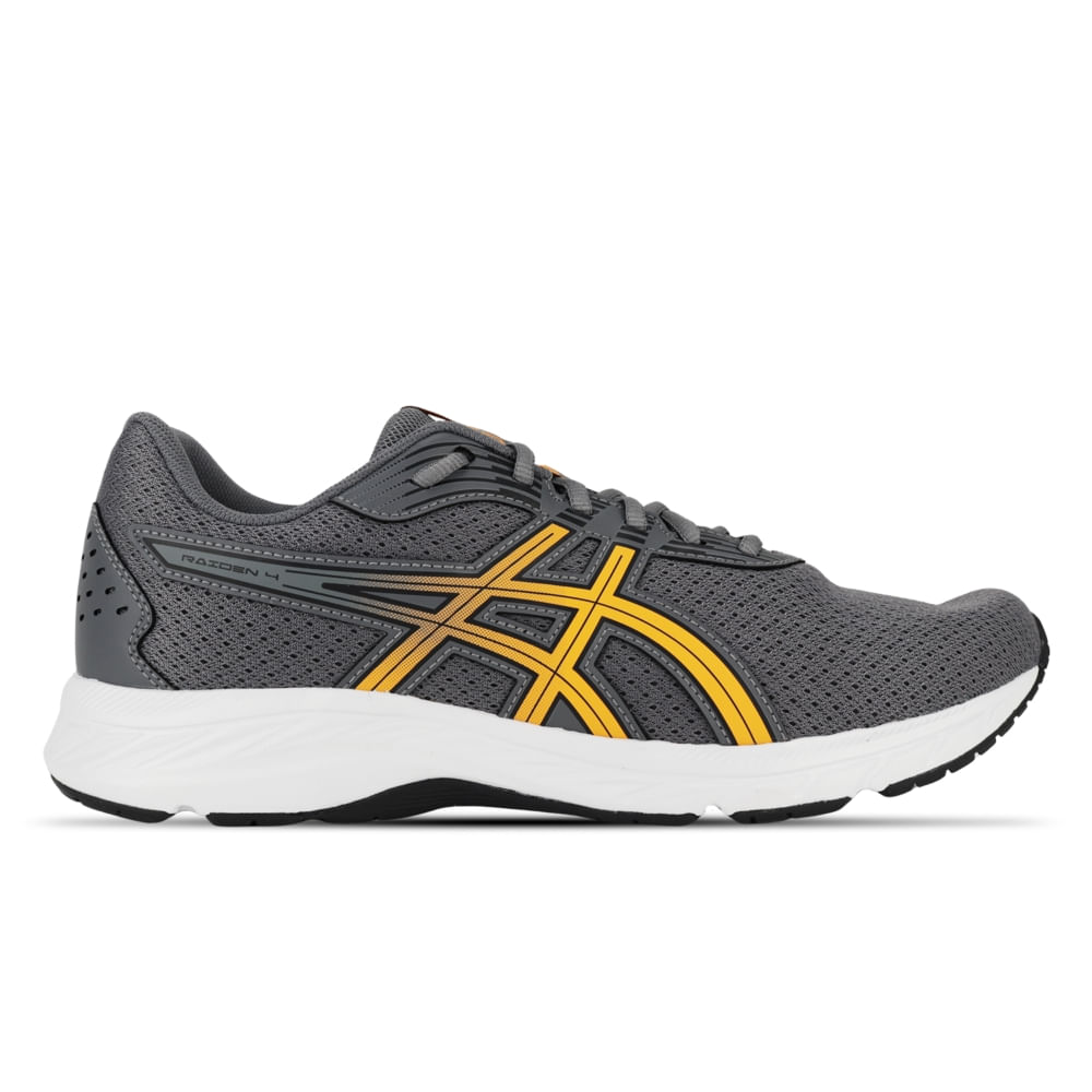 Tênis ASICS Raiden 4 - Masculino - Cinza/Preto