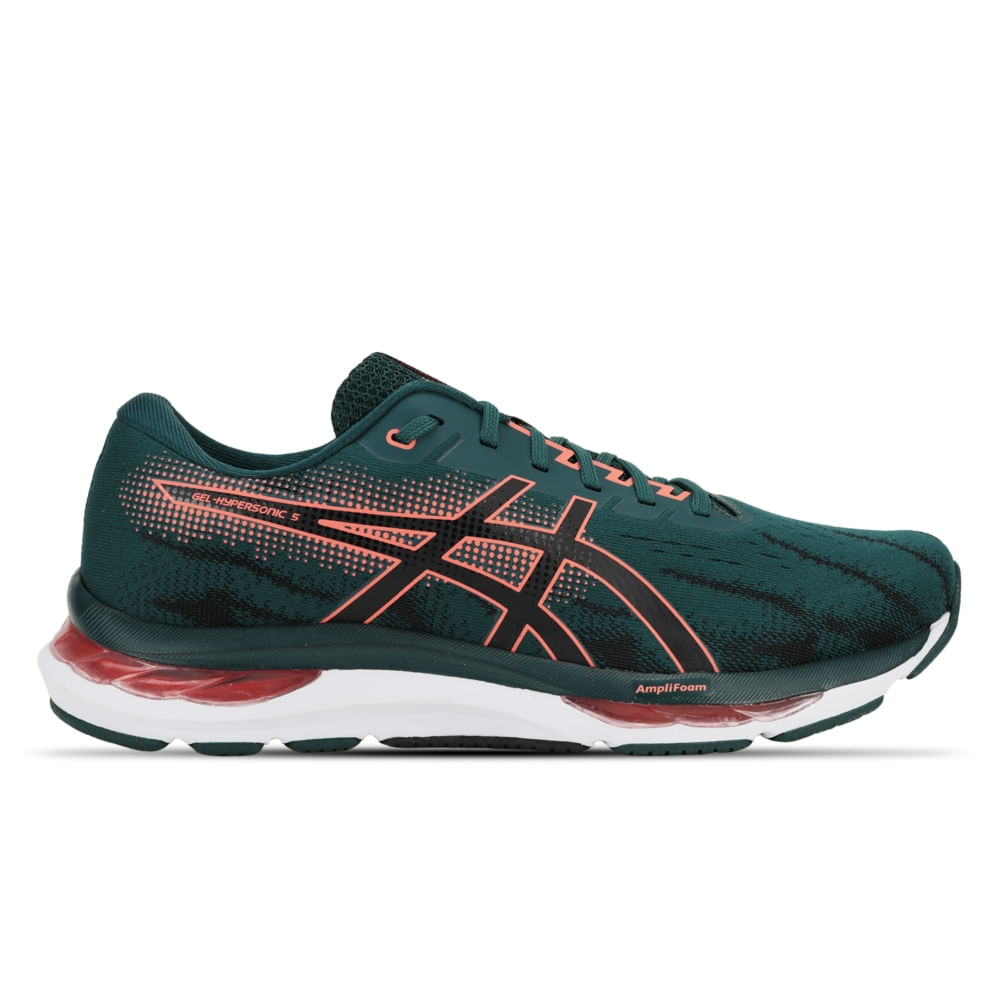 Tênis ASICS GEL-Hypersonic 5 - Masculino - Verde/Rosa