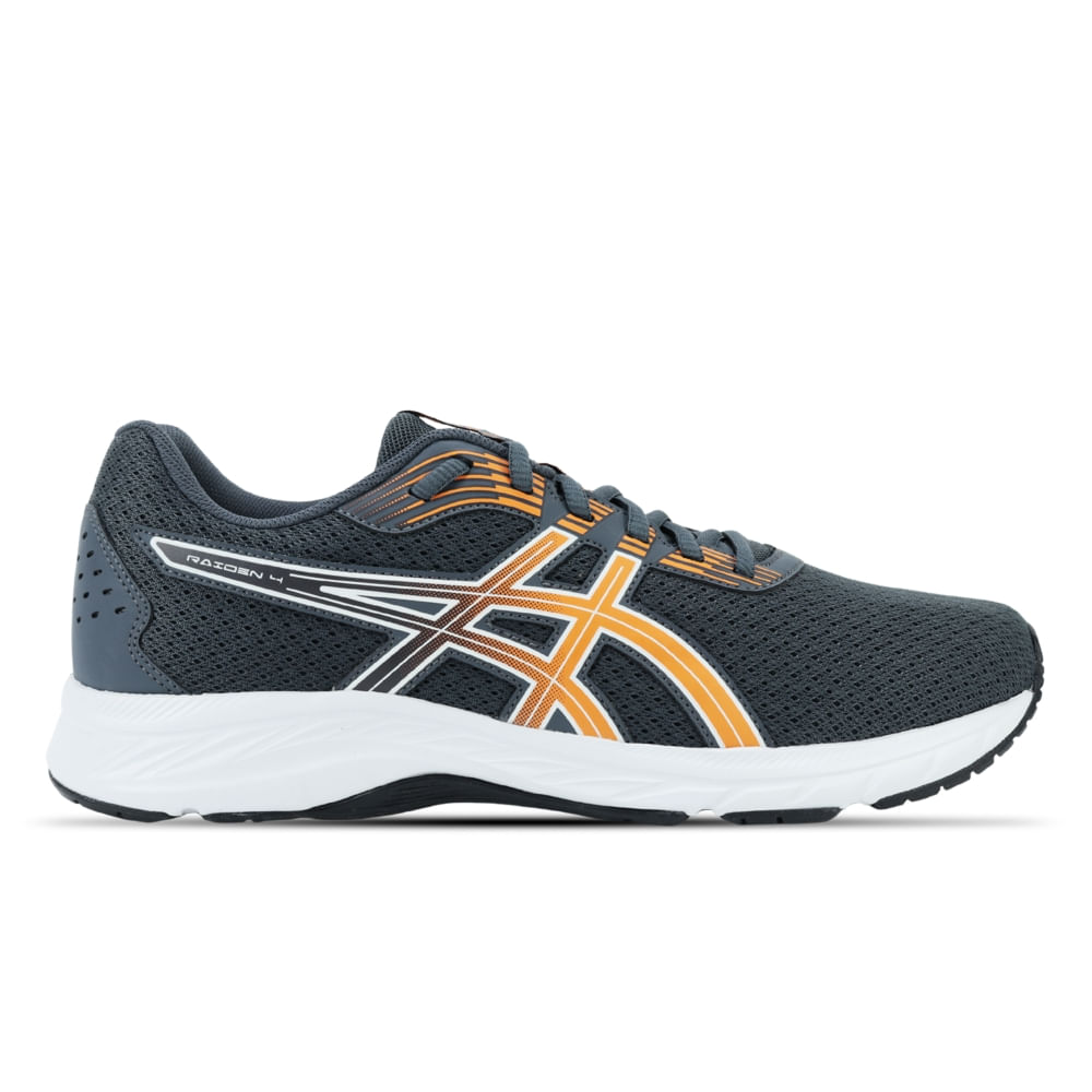 Tênis ASICS Raiden 4 - Masculino - Cinza/Branco