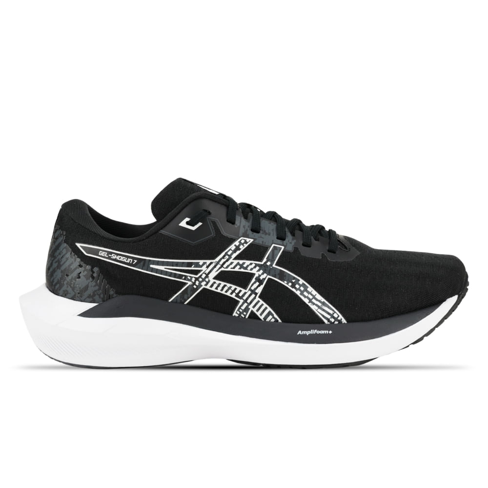 Tênis ASICS GEL-Shogun 7 - Masculino - Preto/Cinza - ASICS Brasil