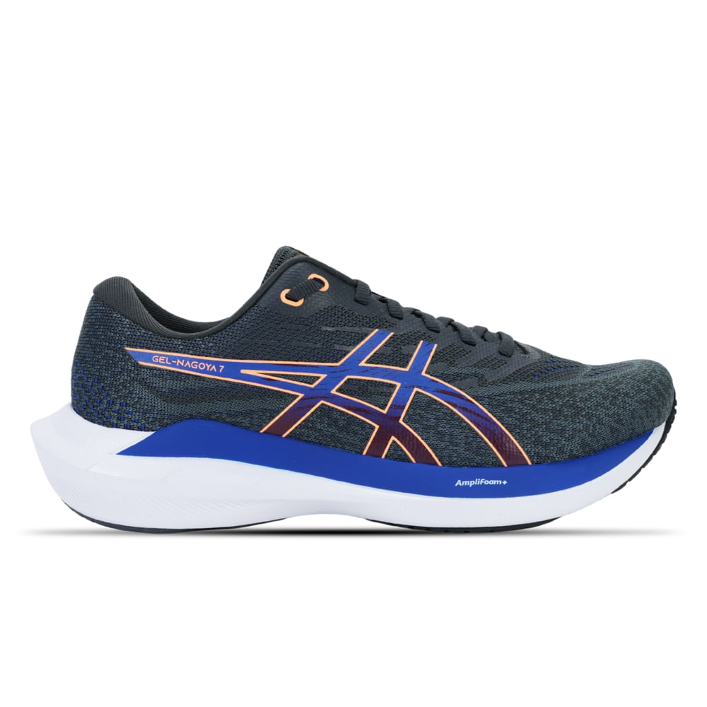 Tênis ASICS GEL-Nagoya 7 - Masculino - Cinza/Azul