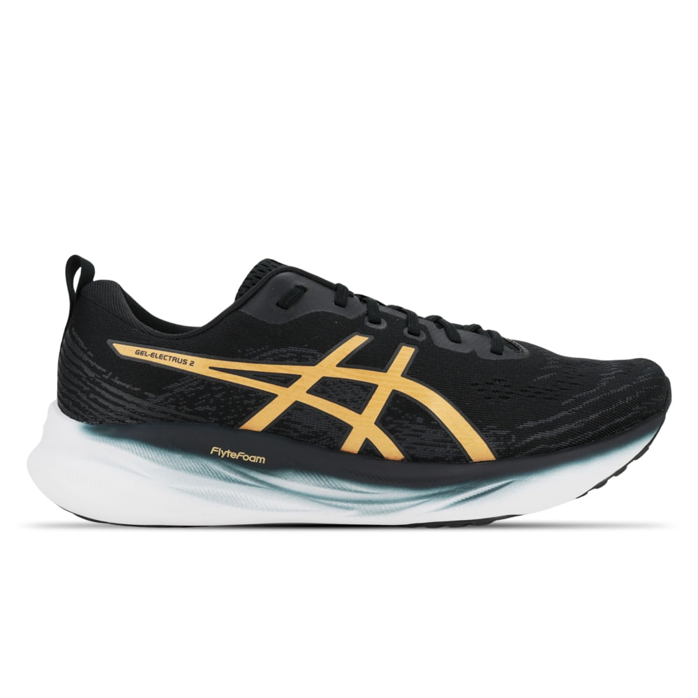 Tênis ASICS GEL-Electrus 2 – Masculino – Preto/Dourado