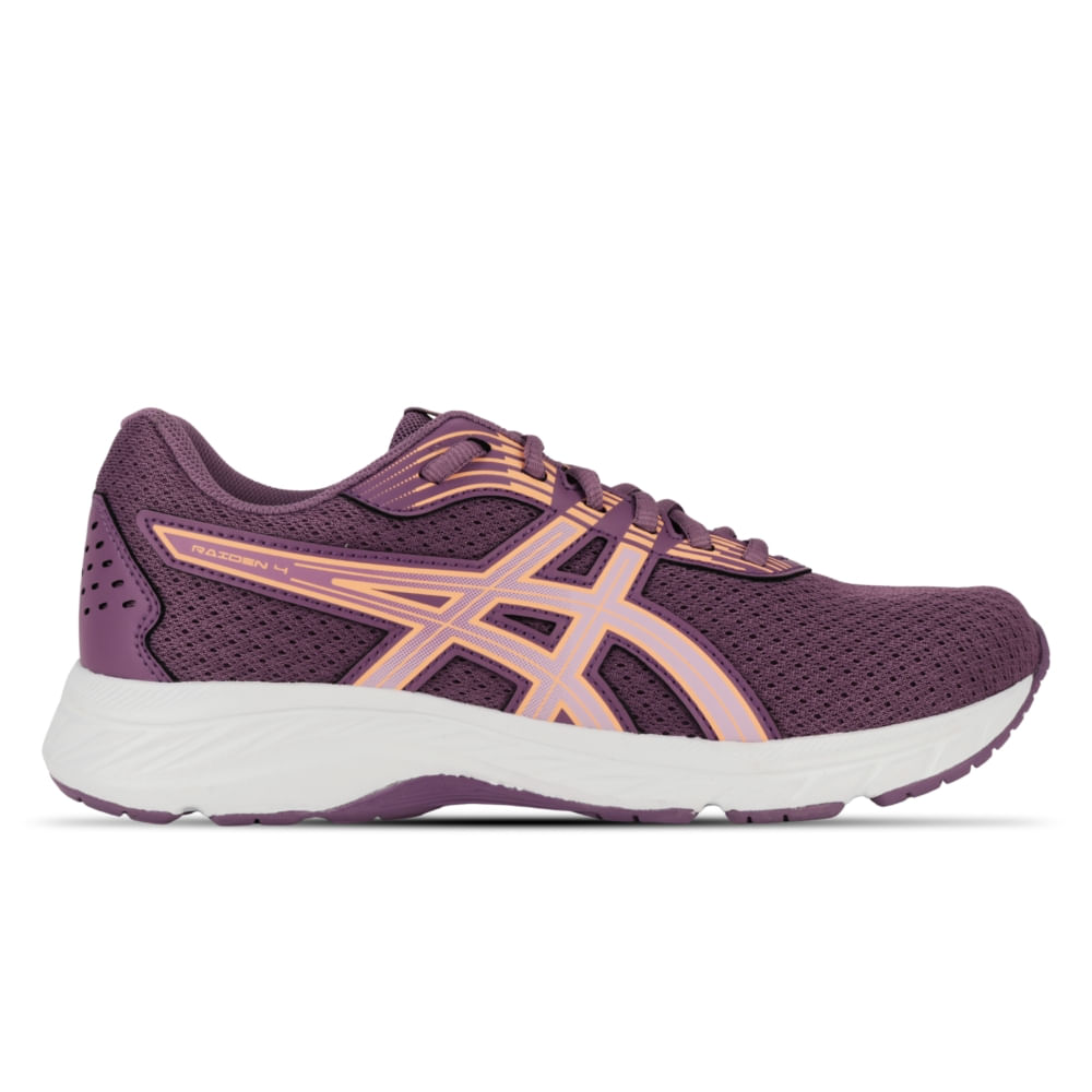 Tênis ASICS Raiden 4 - Feminino - Roxo/Rosa
