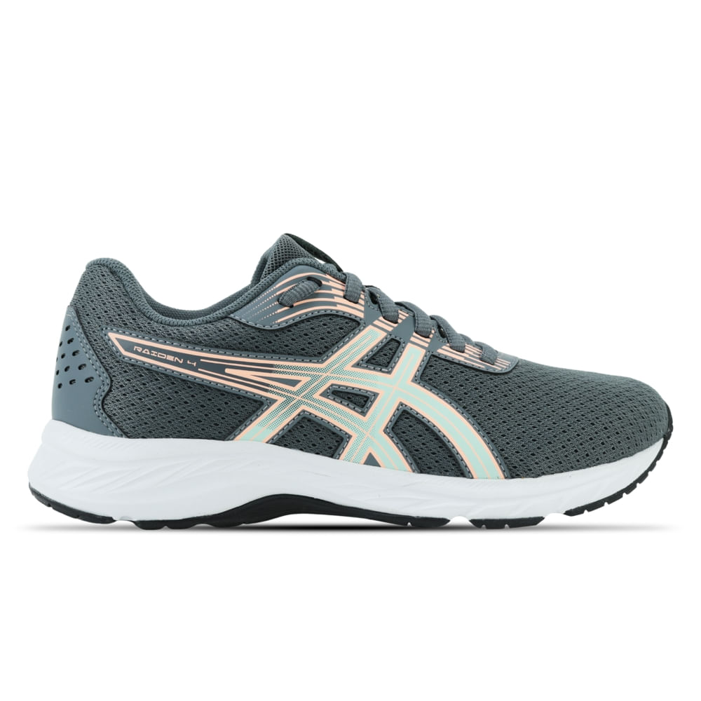 Tênis ASICS Raiden 4 - Feminino - Cinza/Laranja - tam: 36 Menor preço em Tênis ASICS Raiden 4 - Feminino - Cinza/Laranja - tam: 36