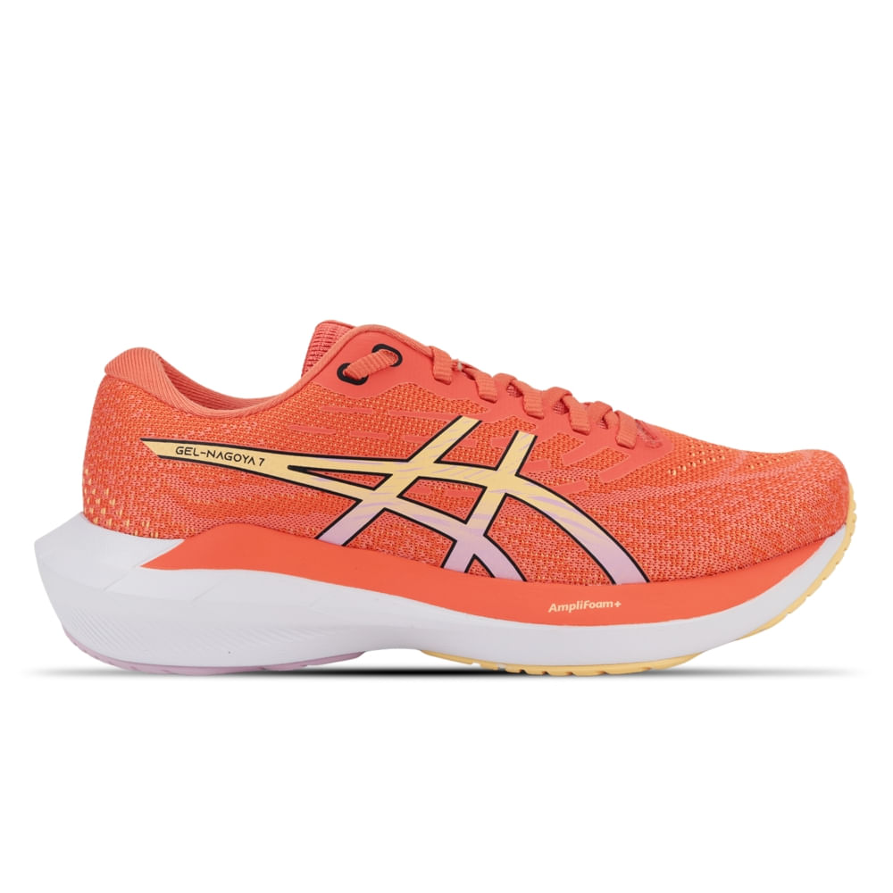 Tênis ASICS GEL-Nagoya 7 – Feminino – Rosa/Laranja