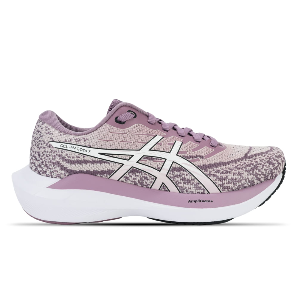 Tênis ASICS GEL-Nagoya 7 - Feminino - Rosa/Roxo