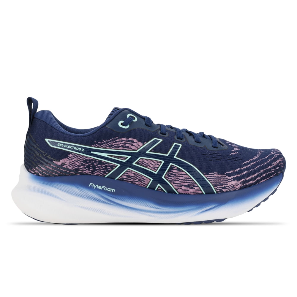 Tênis ASICS GEL-Electrus 2 - Feminino - Azul/Verde - ASICS Brasil