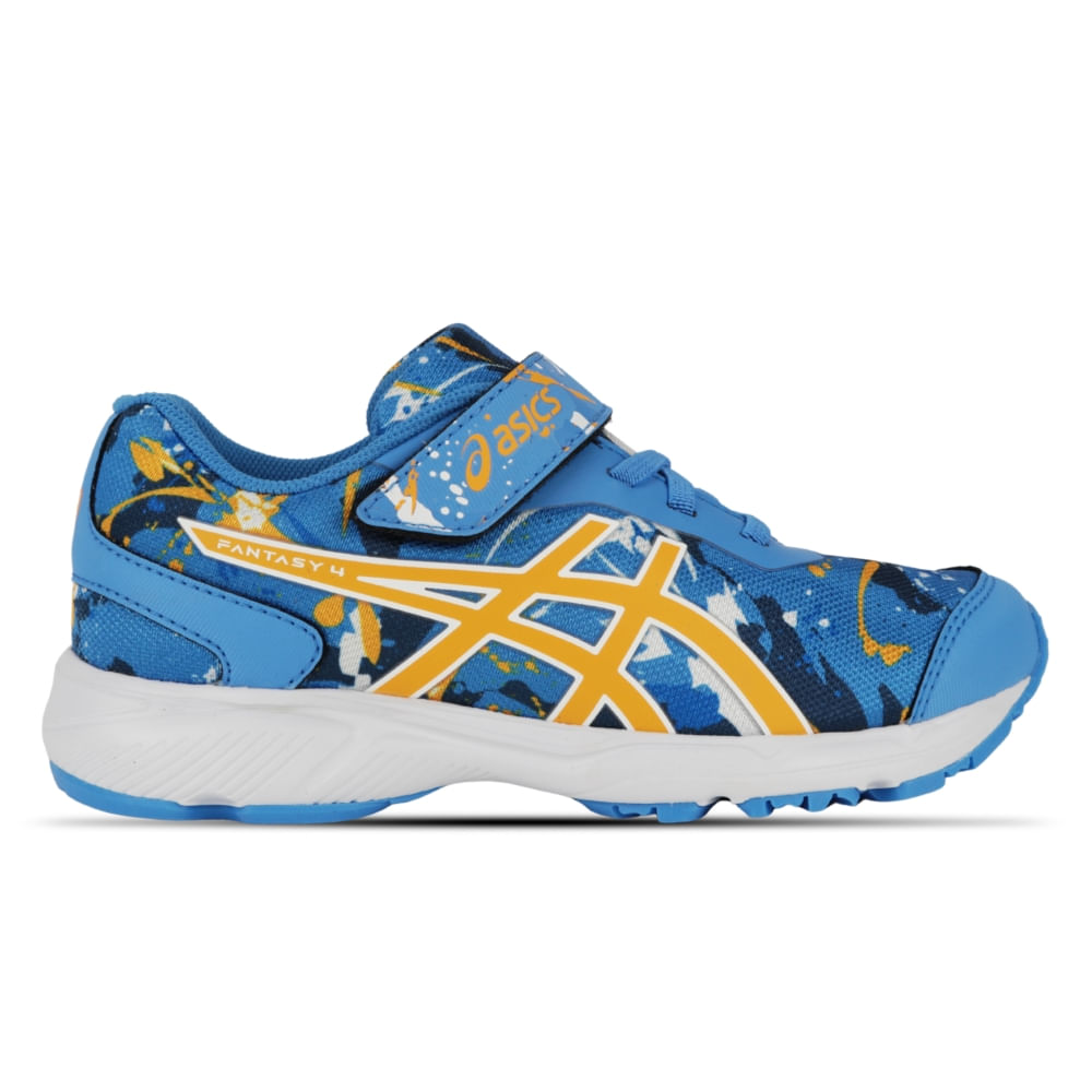 Tênis ASICS Fantasy 4 - Infantil - Azul/Branco