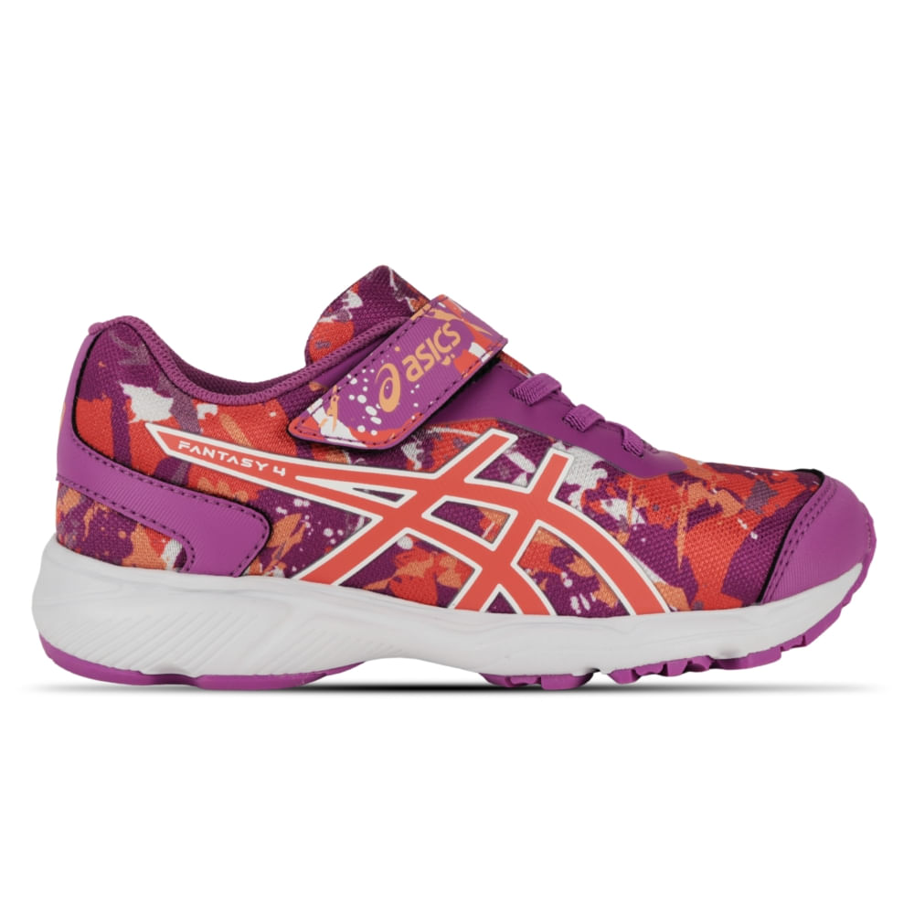 Tênis ASICS Fantasy 4 - Infantil - Roxo/Branco