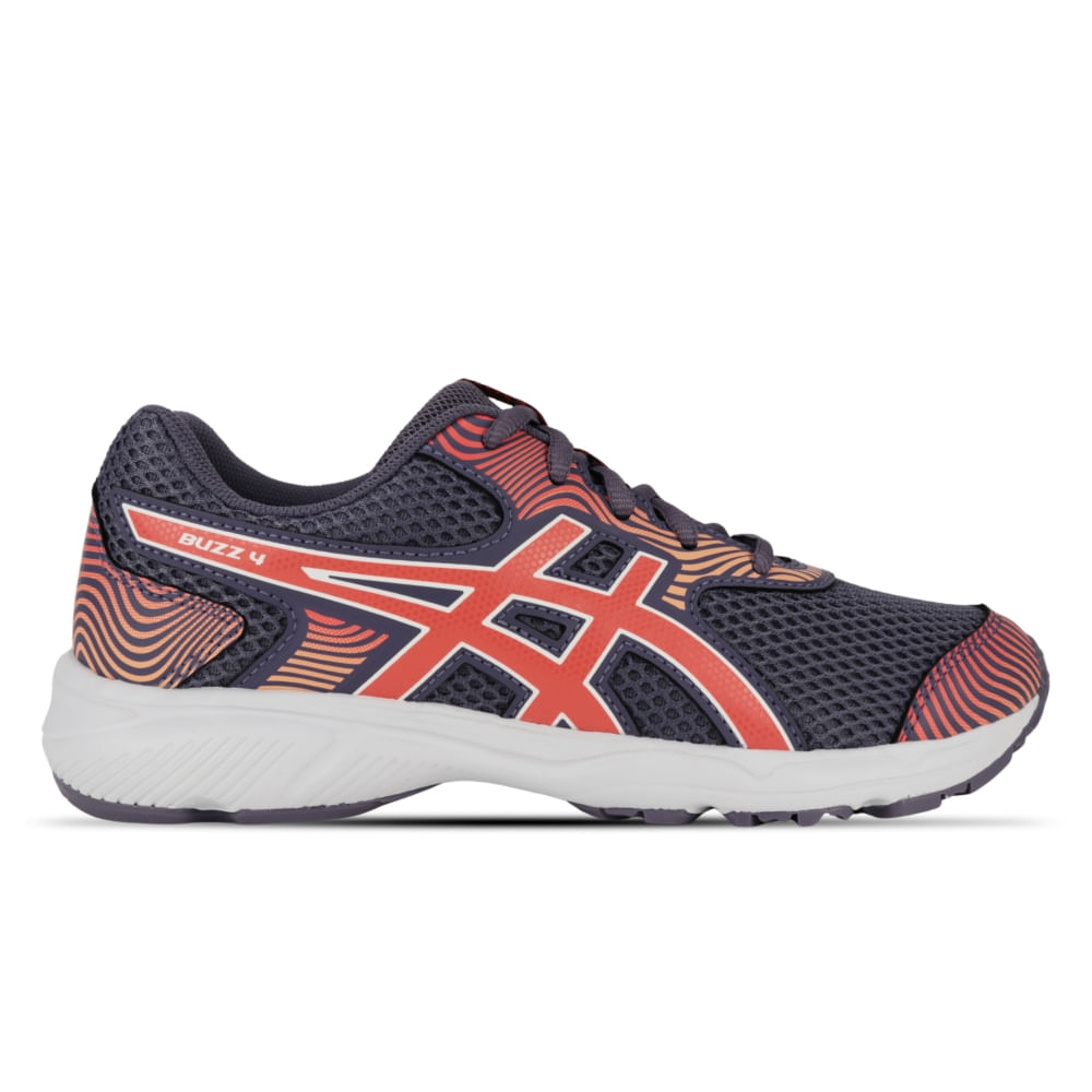 Tênis ASICS Buzz 4 – Infantil – Roxo/Branco