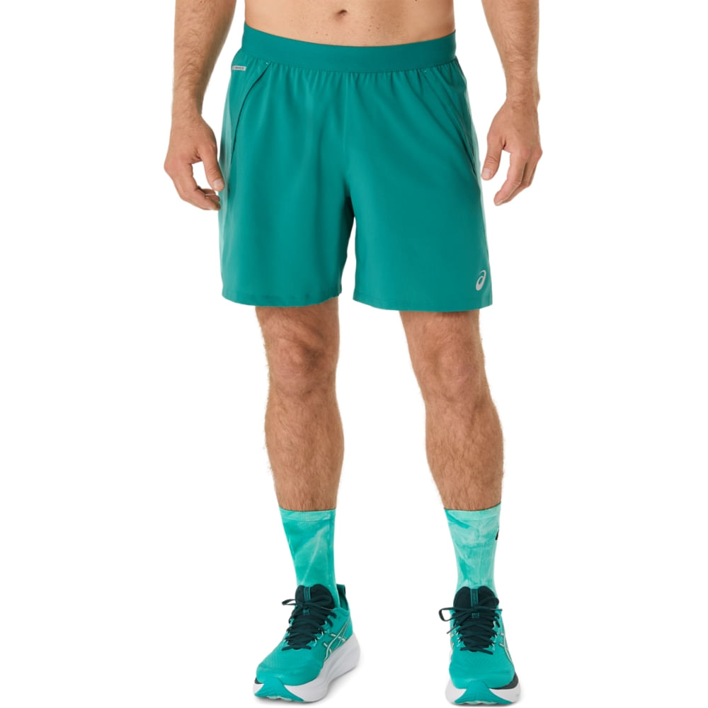 Shorts ASICS Road 7In – Masculino – Verde/Verde