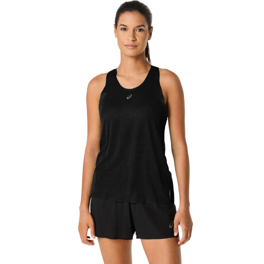 Regata ASICS Metarun - Feminino - Preto - tam: P