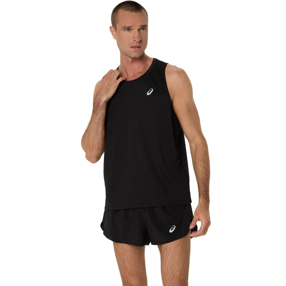 Regata ASICS Silver - Masculino - Preto - tam: PP