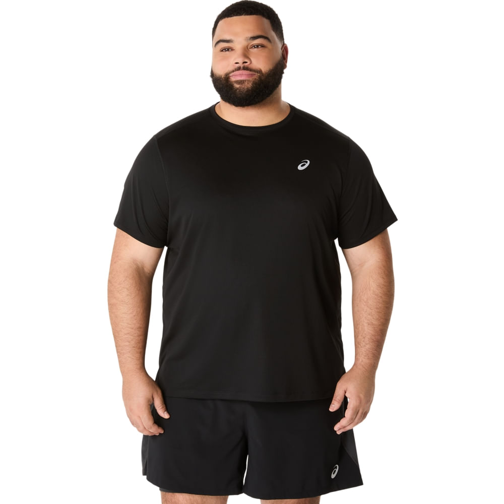 Camiseta ASICS Silver - Masculino - Preto - tam: P