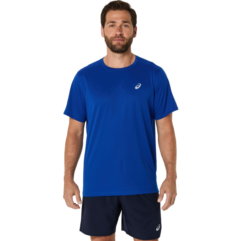 Camiseta ASICS Silver - Masculino - Azul - tam: 3G