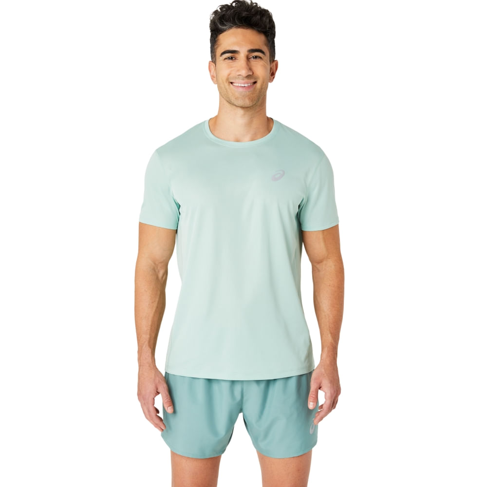 Camiseta ASICS Silver - Masculino - Verde