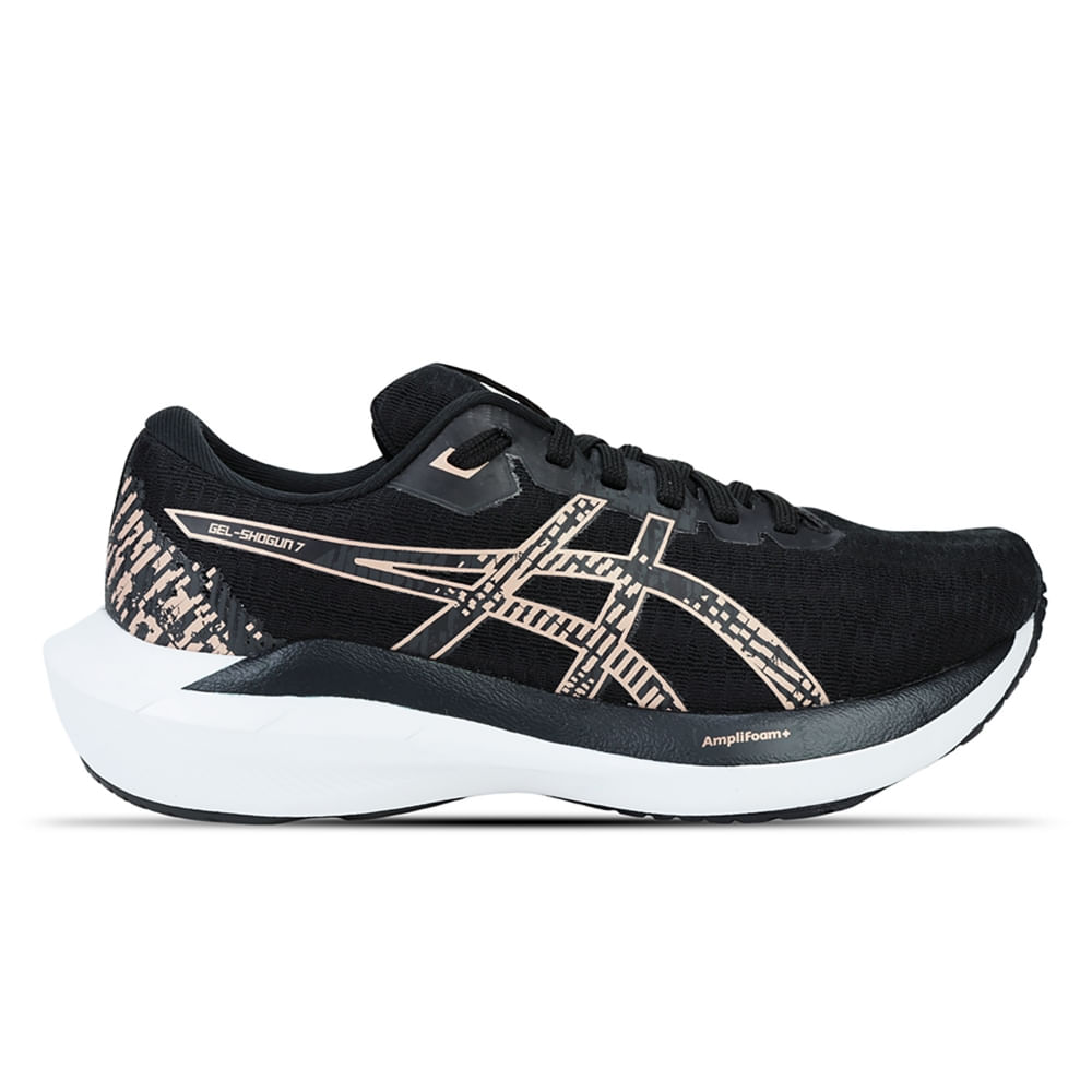 Tênis ASICS GEL-Shogun 7 – Feminino – Preto/Rosa