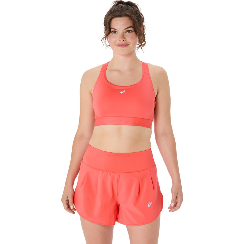 Top ASICS Road Compression - Feminino - Rosa - tam: P