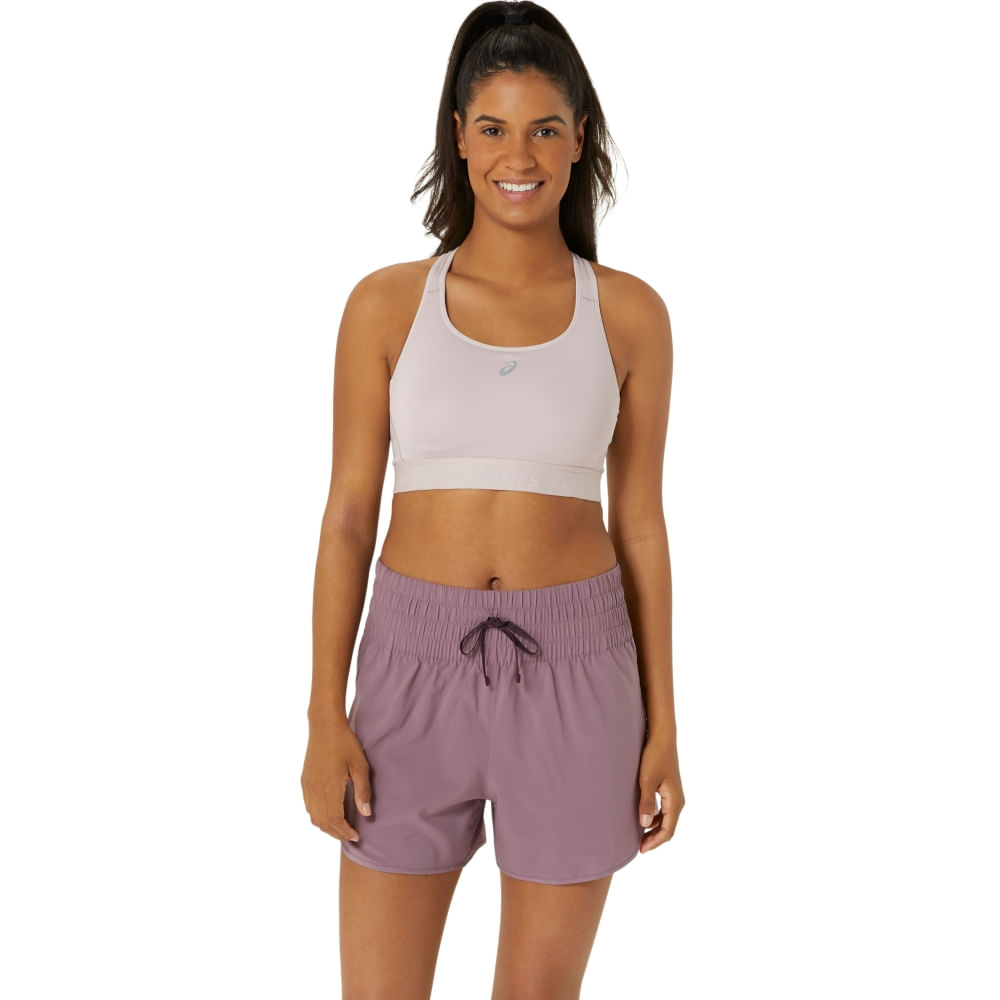 Top ASICS Road Compression - Feminino - Rosa - tam: PP