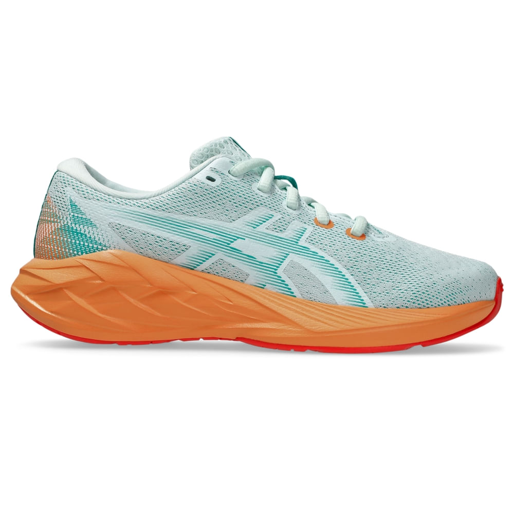Tênis ASICS Novablast 5 GS – Infantil – Azul/Verde