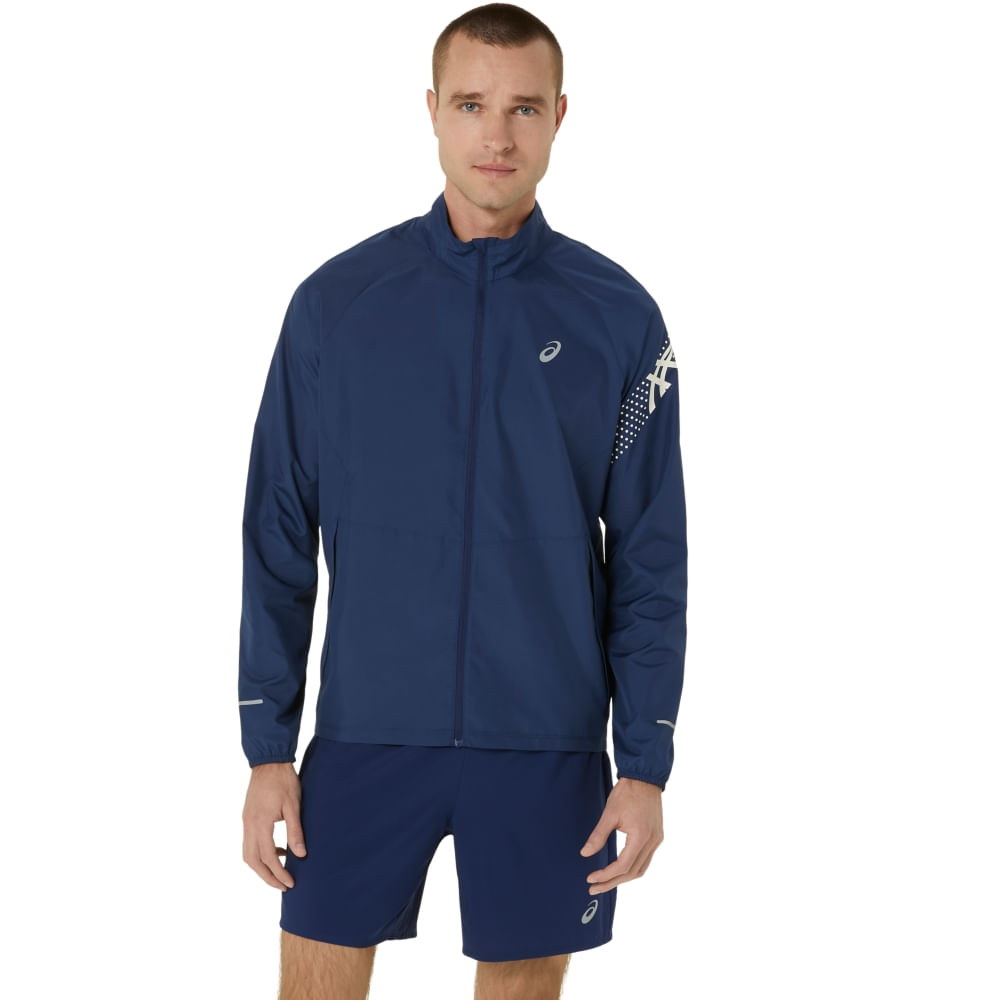 Jaqueta ASICS Icon – Masculino – Azul/Bege