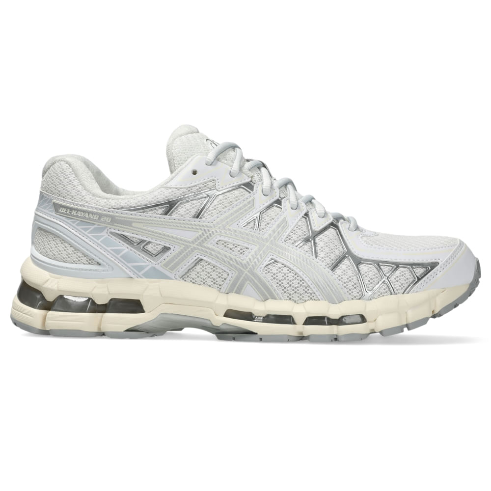 Tênis ASICS GEL-KAYANO 20 – Unissex – Branco/Prata