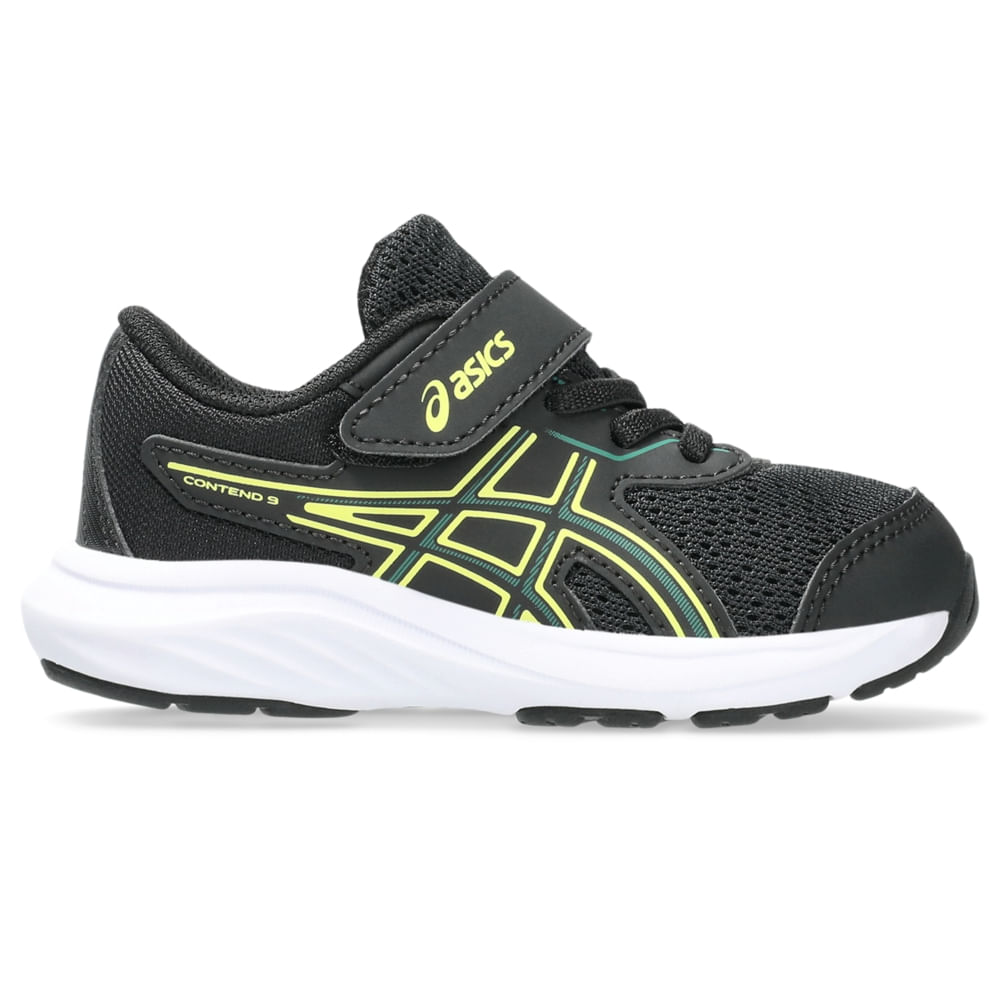 Tênis ASICS Contend 9 Ts – Infantil – Preto/Verde