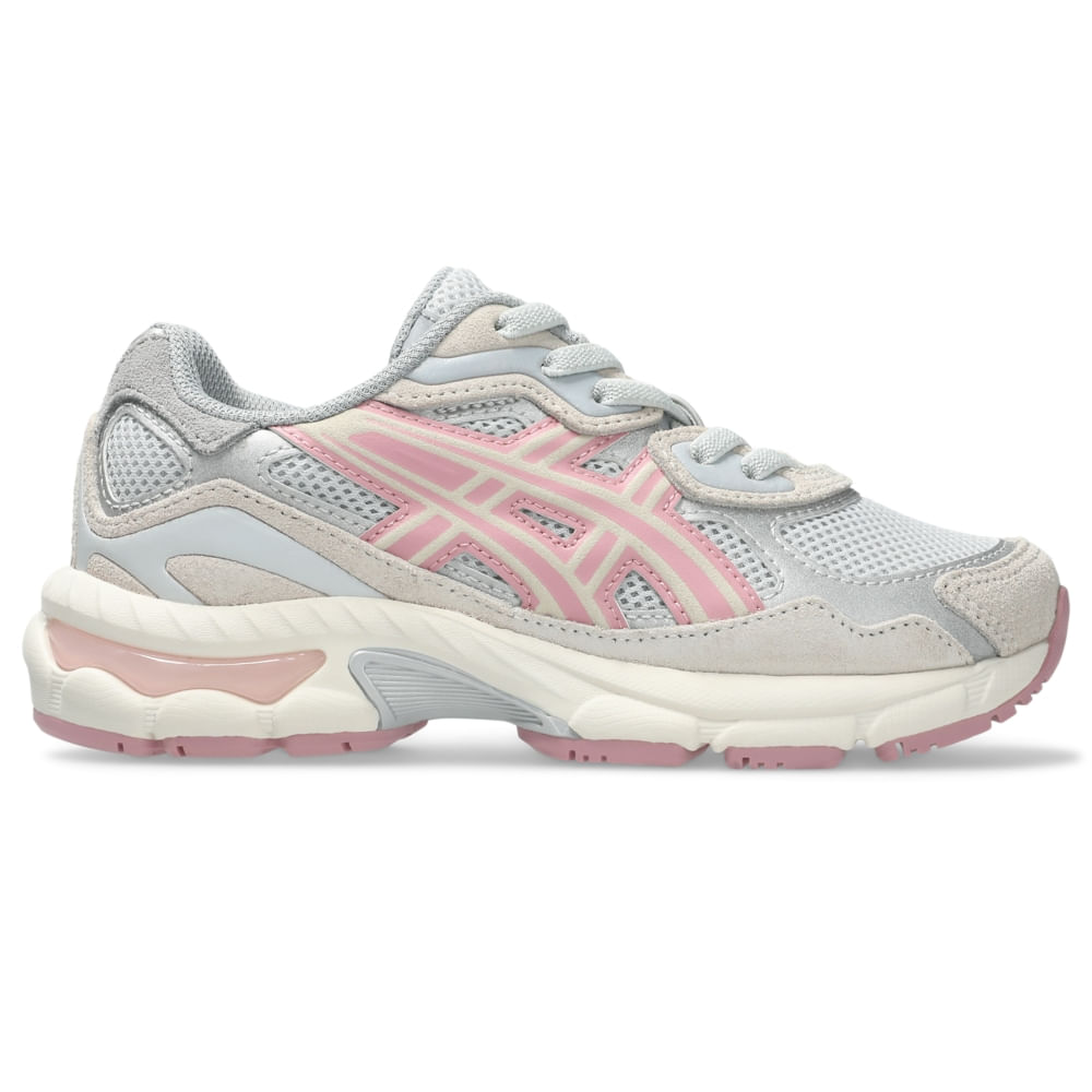 Tênis ASICS GEL-Nyc PS - Infantil - Cinza/Rosa