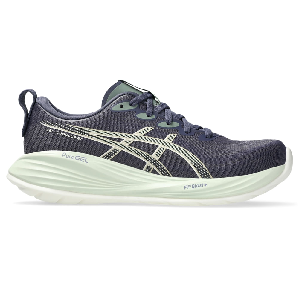 Tênis ASICS GEL-Cumulus 27 – Feminino – Azul/Bege