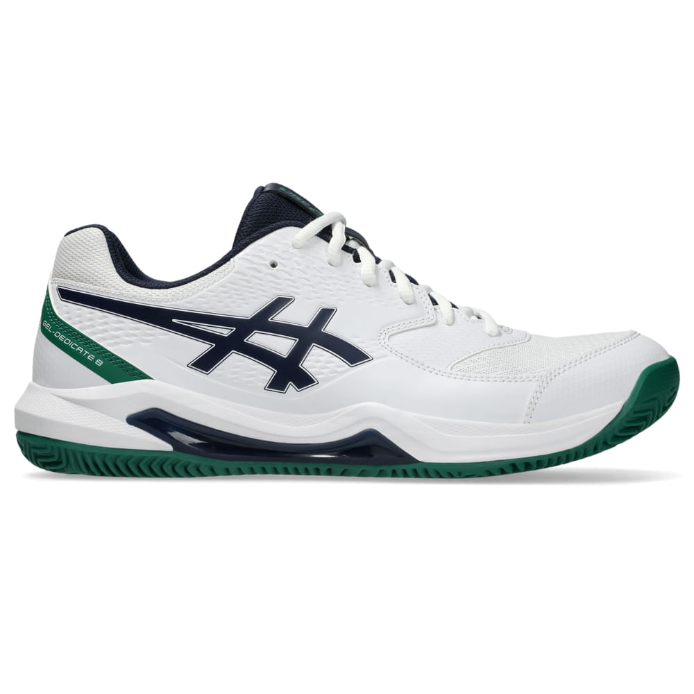 Tênis ASICS Gel-Dedicate 8 Saibro - Masculino - Branco/Azul - tam: 39 Menor preço em Tênis ASICS Gel-Dedicate 8 Saibro - Masculino - Branco/Azul - tam: 39