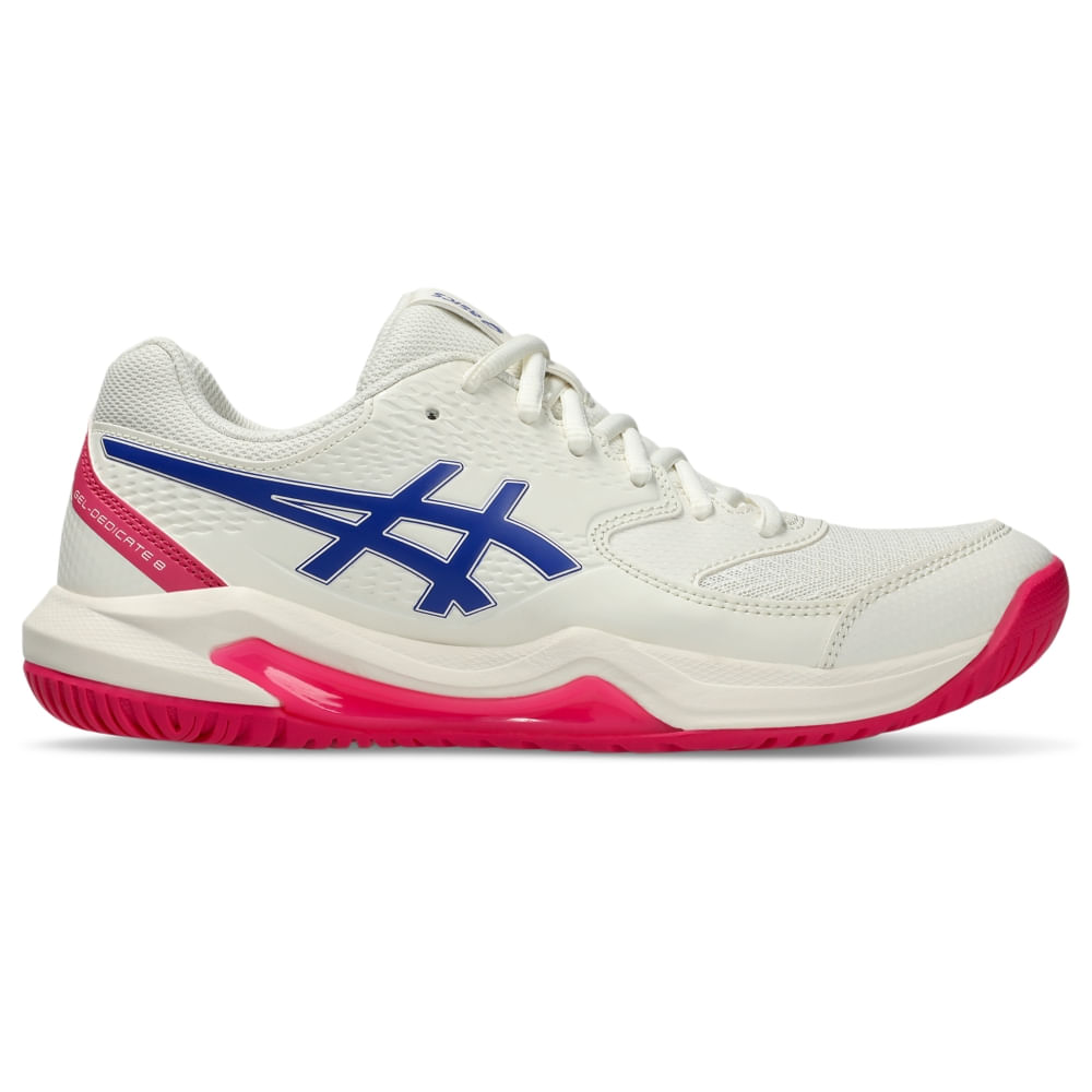 Tênis ASICS Gel-Dedicate 8 – Feminino – Branco/Azul