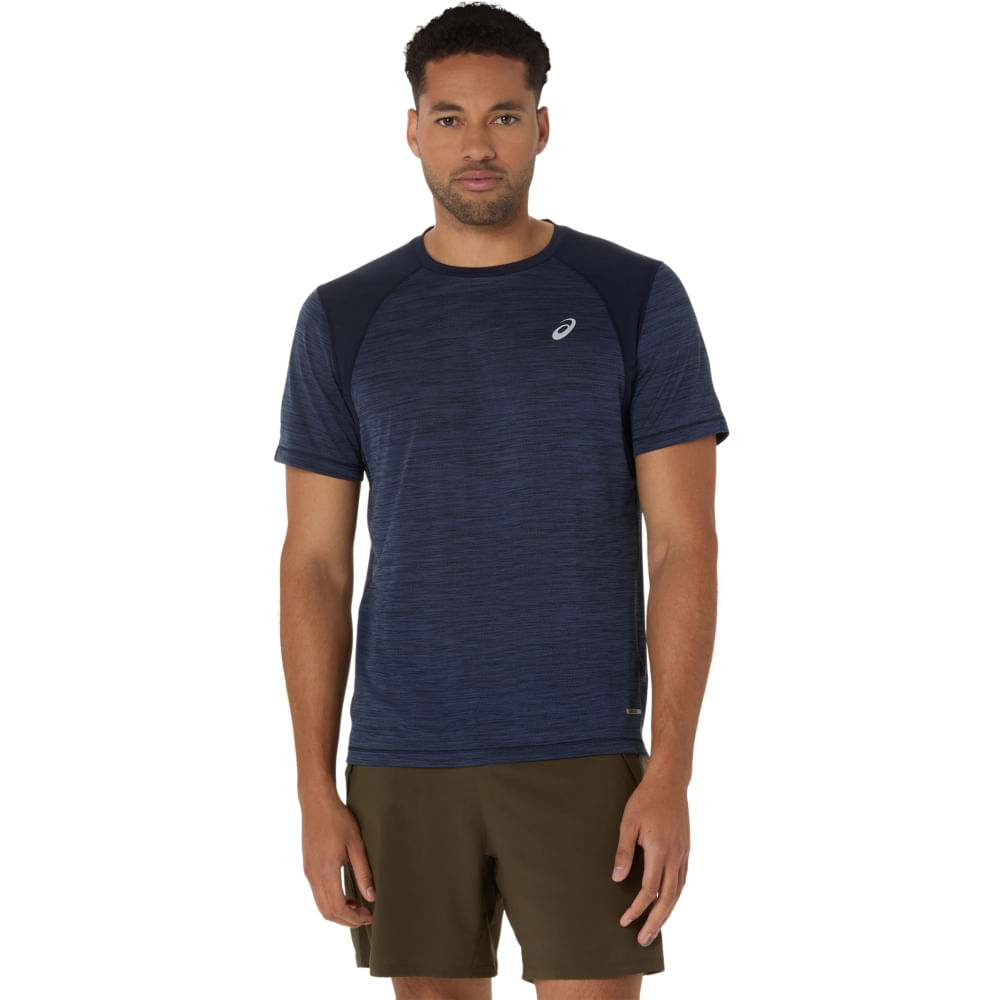 Camiseta ASICS Road - Masculino - Azul - tam: G