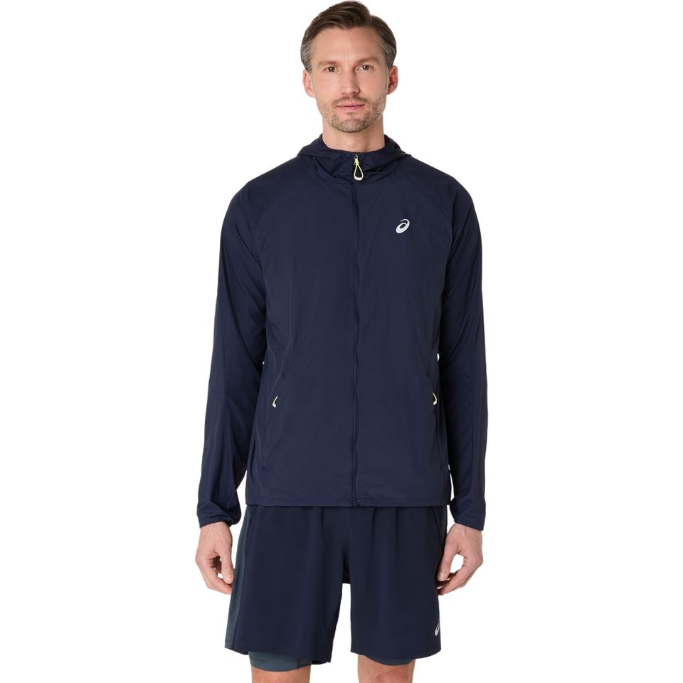 Jaqueta Asics Road Packable - Masculino - Azul Marinho
