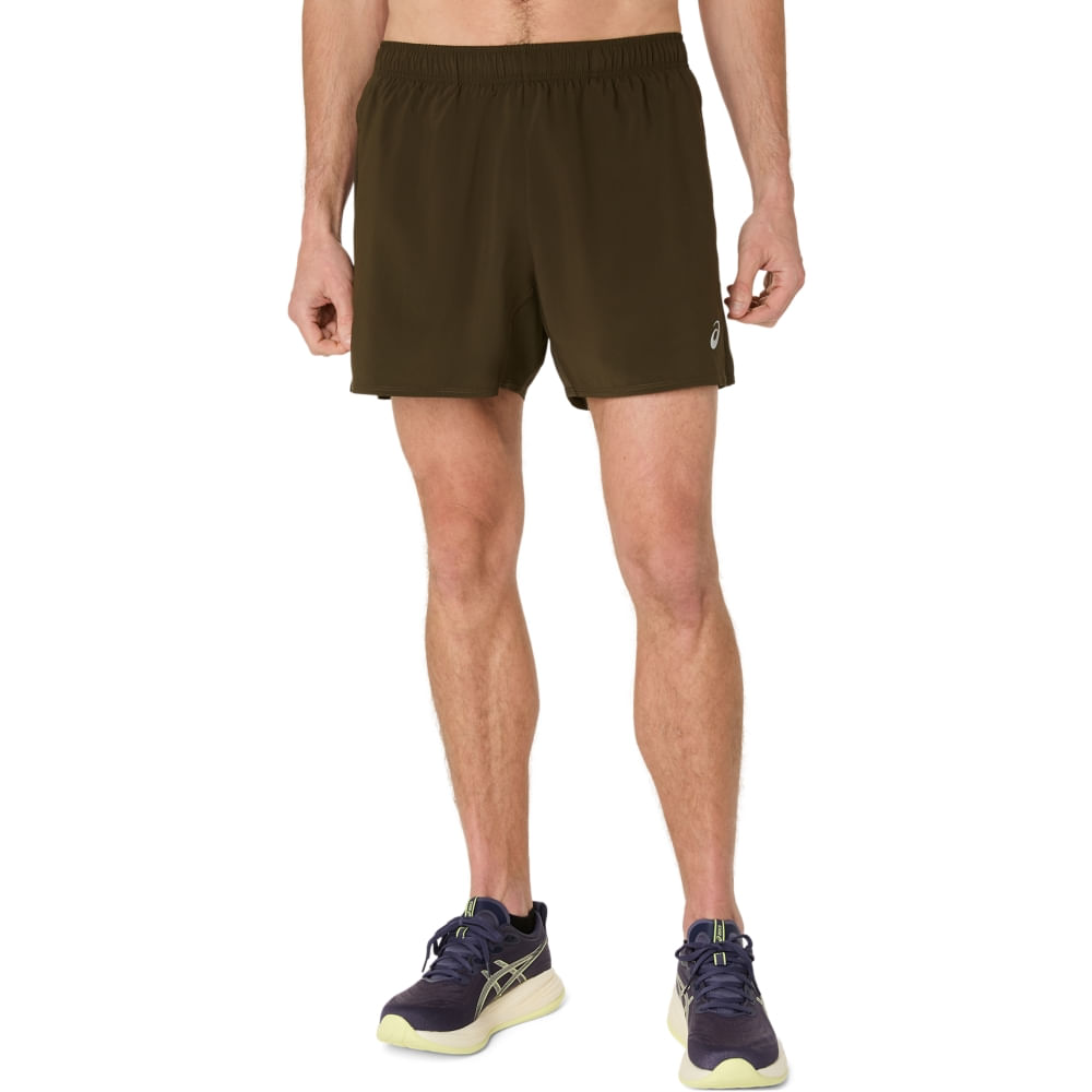 Shorts ASICS Silver 5In - Masculino - Marrom