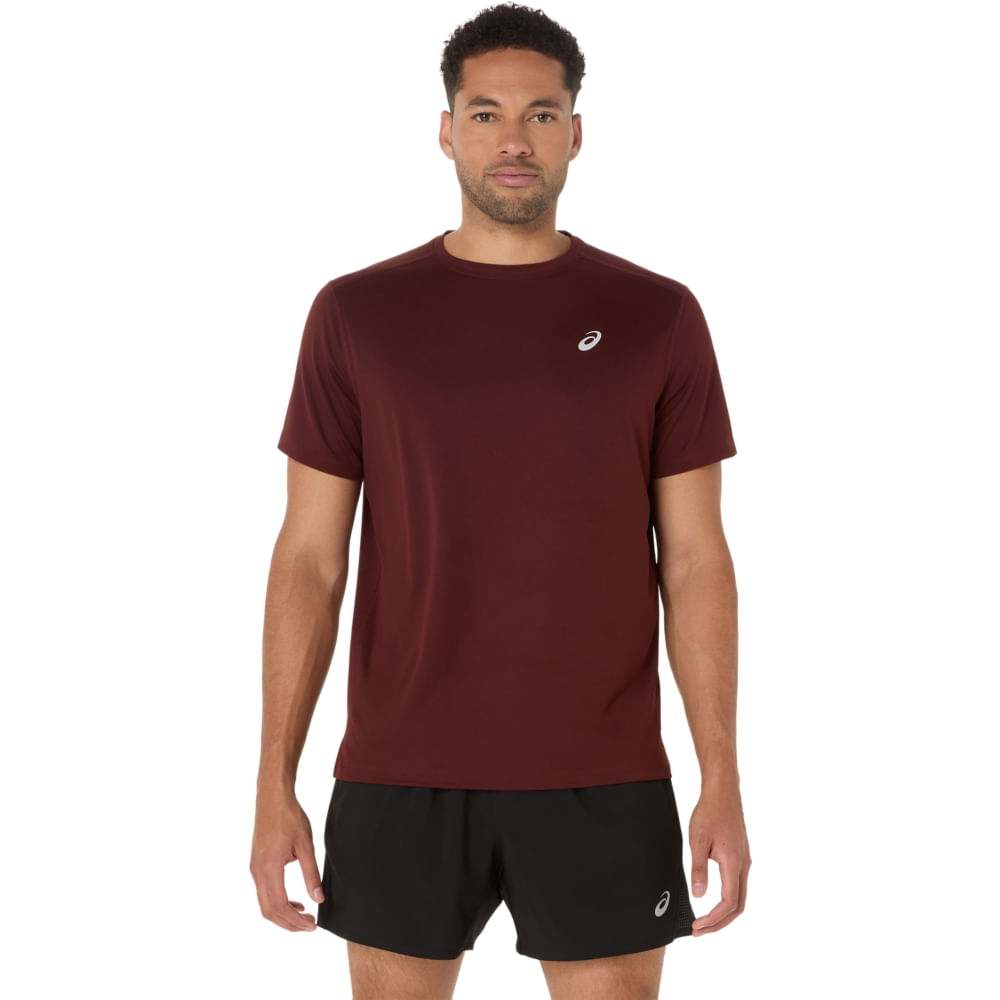 Camiseta ASICS Silver - Masculino - Marrom