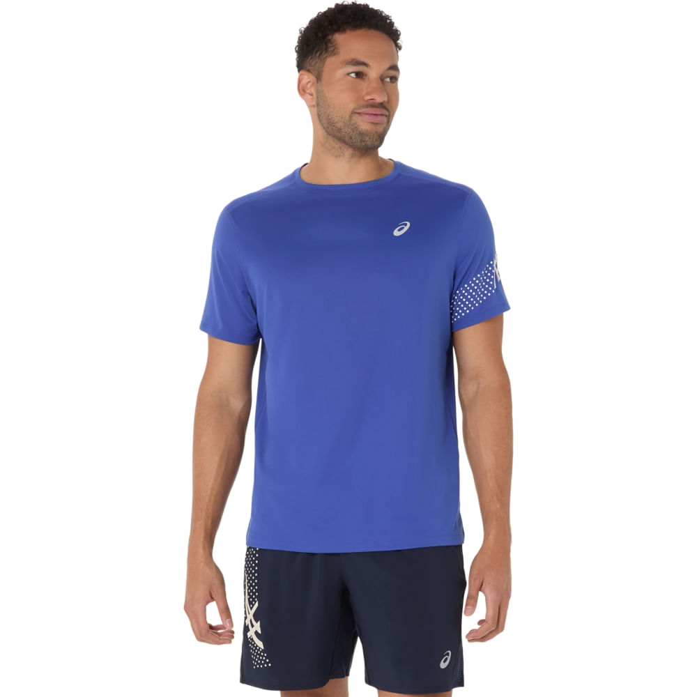 Camiseta ASICS Icon - Masculino - Azul - tam: GG