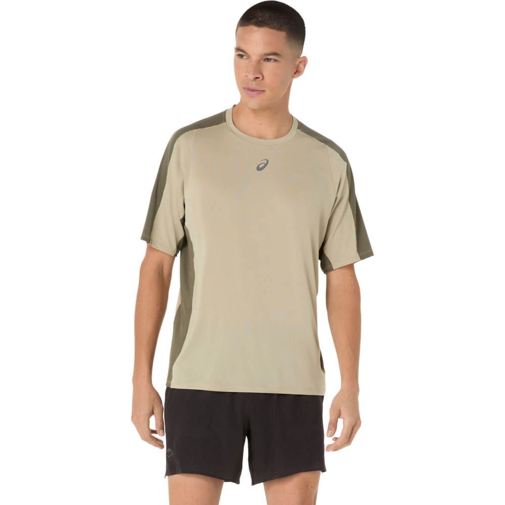 Camiseta ASICS Fujitrail - Masculino - Verde/Verde