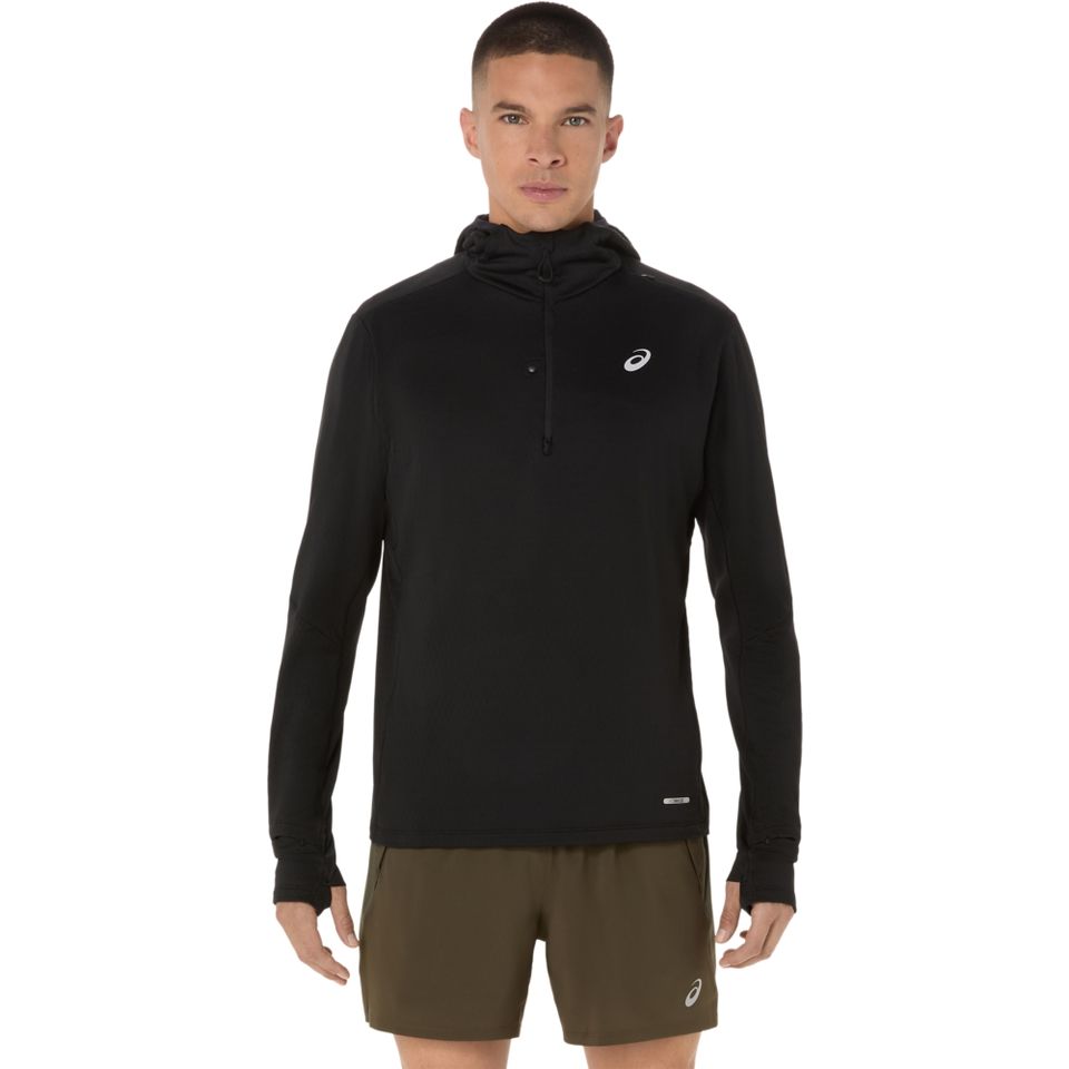 Blusão Asics Road Winter Hoodie - Masculino - Preto