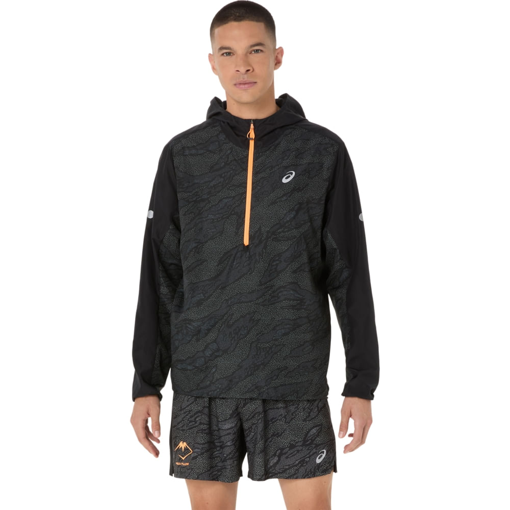 Jaqueta ASICS Corta Vento Fujitrail Packable - Masculino - Preto - tam: M