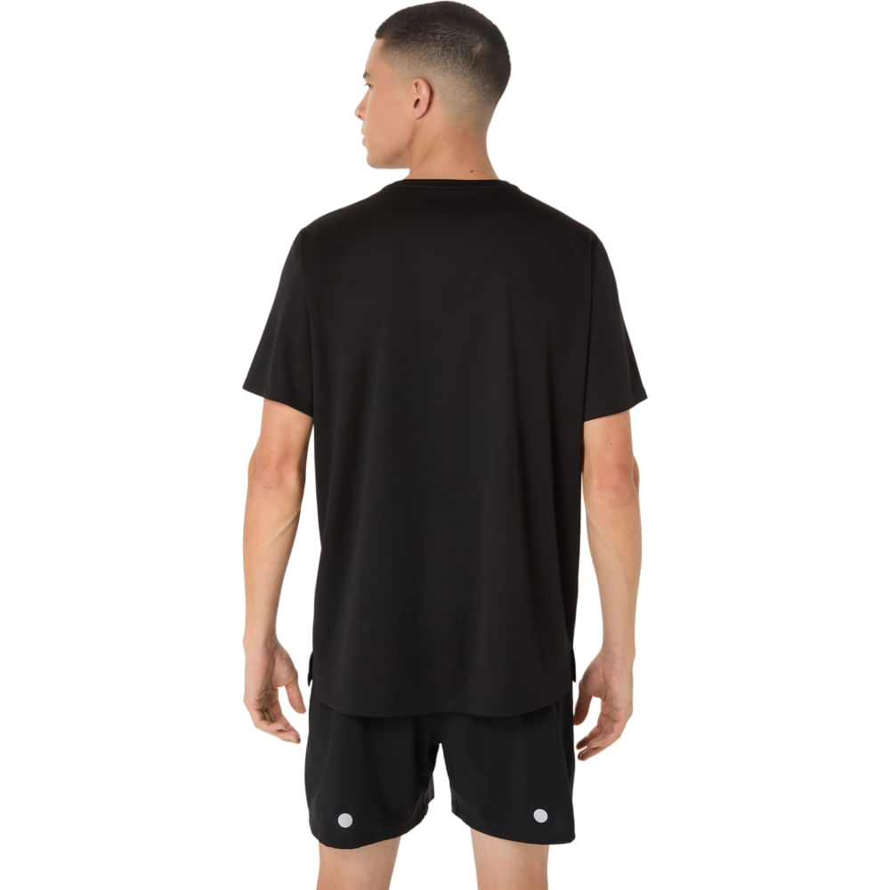 Camiseta ASICS Fujitrail Logo - Masculino - Preto - tam: G — foto 2