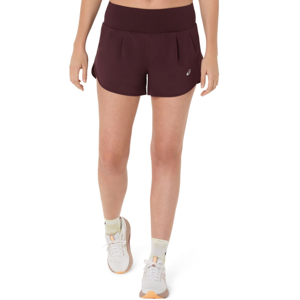 Shorts ASICS Road 3.5In – Feminino – Marrom